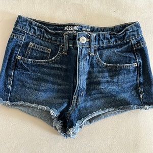 Mossimo high rise waist Jean shorts (7)